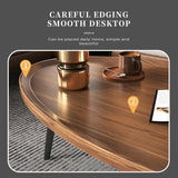 Coffee Table Living Room Accent Oval Table Contemporary Style Leisure Tea Table - Low Angle