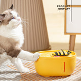 Pet Water Fountain Cat Dog Automatic Electric Sensor Drink Dispenser Filter - Side View
