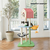 Farm cat climbing frame cat litter cat scratching post cat tree - Side View