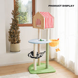 Farm cat climbing frame cat litter cat scratching post cat tree - Top-Down View