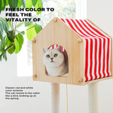Farm cat climbing frame cat litter cat scratching post cat tree - 45-Degree Angle