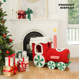 Christmas Gift Train Cat Tree Cat nest Integrated Cat Nest Toy Scratching Post - Side View