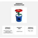 Rich Flower Cat Tree with Scratcher Pole Cat Tower with Hidaway Cat Bed Furbulous Cat Tree - Extra Image