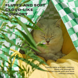 Solid wood pet tent nest with removable mattress - Extra Image