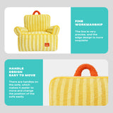 Washable Pet Cat Dog Puppy Sofa Plush Warm Couch Removable Cover Cat Bed Sofa - Rear View