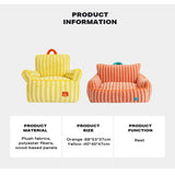 Washable Pet Cat Dog Puppy Sofa Plush Warm Couch Removable Cover Cat Bed Sofa - Close-Up Angle