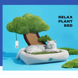 Potted style cat dog bed cat scratching post warm pet nest - Front View