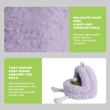 Monster Dog Cat Pet Calming Bed Warm Soft Plush Nest Comfy Sleeping Kennel Cave - Top-Down View