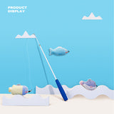 Fishing Rod Tease Cat Stick Cat Supplies Mobile Toy Set - 45-Degree Angle