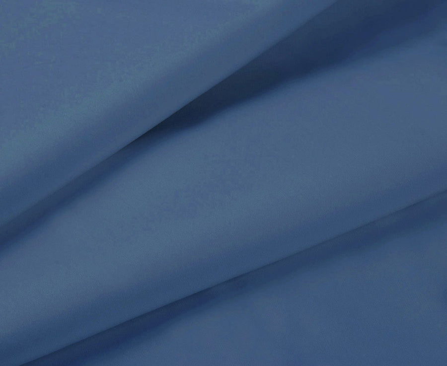 1000TC Ultra Soft Fitted Sheet & 2 Pillowcases Set - Double Size Bed - Greyish Blue