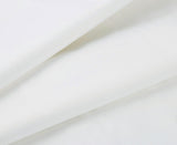 1000TC Ultra Soft Fitted Sheet & Pillowcase Set - Single Size Bed - White - Front View