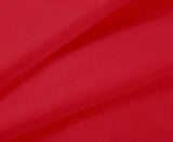 1000TC Ultra Soft Fitted Sheet & Pillowcase Set - Single Size Bed - Red - Front View