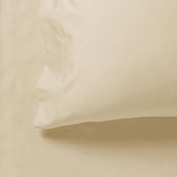 1000TC Ultra Soft Fitted Sheet & Pillowcase Set - Single Size Bed - Beige - Side View