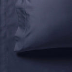 1000TC Ultra Soft Fitted Sheet & 2 Pillowcases Set - Super King Size Bed - Midnight Blue