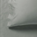 1000TC Ultra Soft Super King Size Bed Grey Flat & Fitted Sheet Set - Side View