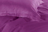 1000TC Tailored King Single Size Purple Duvet Quilt Cover Set - Side View