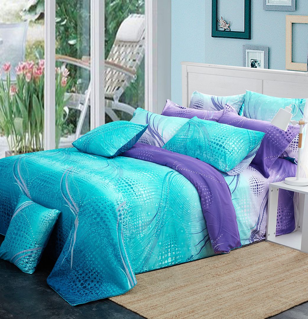 Vitara King Size Bed Quilt/Duvet Cover Set