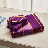 Erena Purple Quilt/Doona/Duvet Cover Set - King Size - Top-Down View