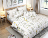Jasmine Queen Size Duvet Quilt Cover Set - Front View