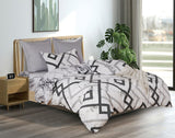 Ashwin Queen Size Quilt/Duvet Cover Set - Front View