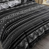 Hugo Reversible Queen Size Duvet Quilt Cover Set - Top-Down View
