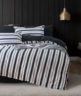 Ascar Striped Quilt Cover Set - Queen Size - Front View