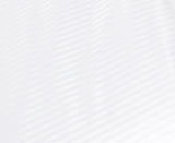 1000TC Ultra Soft Striped King Size White Duvet Quilt Cover Set - Side View