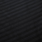 1000TC Ultra Soft Striped Queen Size Black Duvet Quilt Cover Set