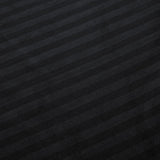 1000TC Ultra Soft Striped Queen Size Black Duvet Quilt Cover Set - Side View