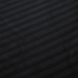 1000TC Ultra Soft Striped Super King Size Black Duvet Quilt Cover Set