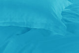 1000TC Tailored Queen Size Light Blue Duvet Quilt Cover Set