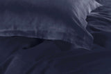 1000TC Tailored Queen Size Quilt/Duvet Cover Set - Midnight Blue