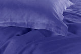 1000TC Tailored Super King Size Royal Blue Duvet Quilt Cover Set - Side View
