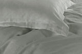 1000TC Tailored Super King Size Grey Duvet Quilt Cover Set - Side View