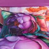 Kaie Floral Quilt Cover Set - King Size - Top-Down View