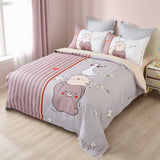 Duck Kids Quilt Cover Set - King Single Size - Front View