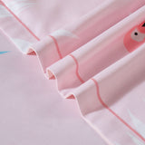 Flamingo Kids Quilt Cover Set - King Single Size - 45-Degree Angle