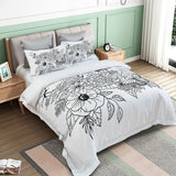 Viene Floral Quilt Cover Set - Queen Size - Front View