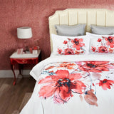 Lulani Floral Quilt Cover Set - Queen Size - Side View