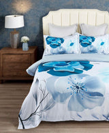 Julieta Floral Quilt Cover Set - Super King Size - Side View