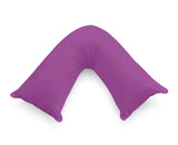1000TC Premium Ultra Soft V SHAPE Pillowcase - Purple - Front View