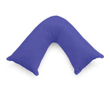 1000TC Premium Ultra Soft V SHAPE Pillowcase - Royal Blue - Front View