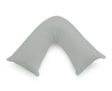 1000TC Premium Ultra Soft V SHAPE Pillowcase - Grey - Front View