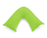1000TC Premium Ultra Soft V SHAPE Pillowcase - Green - Front View