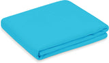 1000TC Premium Ultra Soft V SHAPE Pillowcase - Light Blue - Side View