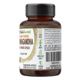 Organic Ashwagandha Capsules (vegan)- Withania Somnifera - 120 Vegan Capsules - 45-Degree Angle