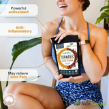 95% Organic Curcumin Extract Cocoa Flavour - Turmeric Powder With Black Pepper - Organic and with Black Pepper, 125g - Low Angle