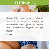 95% Organic Curcumin Extract Cocoa Flavour - Turmeric Powder With Black Pepper - Organic and with Black Pepper - 375g - 45-Degree Angle