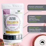 Collagen Beauty Formula Unflavoured - 225g - Side View