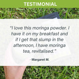 Organic Pure Moringa Leaf Powder 60g - Top-Down View